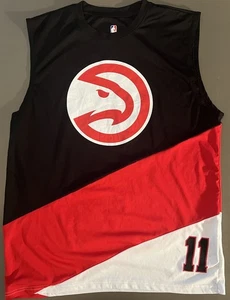 Maglia basket NBA Atlanta Hawks Trae Young #11 rosso/nero/bianco uomo grande - Foto 1 di 13