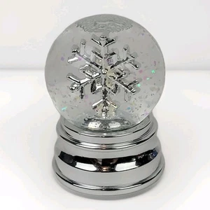 Vintage Miniatur Schneeflocke Schneekugel Schneekugel ~ Weihnachtsdeko ~ 2,5" × 2" - Bild 1 von 6