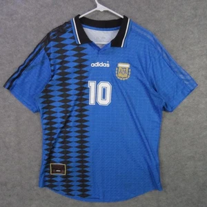 Argentinien Nationalmannschaft Trikot Herren 2XL blau schwarz Away Fußball 10 Adidas AFA - Bild 1 von 11