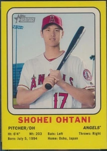 Tarjeta de coleccionista de novato Shohei Ohtani 2018 Topps Heritage 1969 #69CC-SO SP RC - Imagen 1 de 4