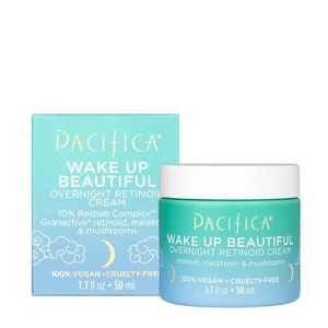 Pacifica Wake Up Beautiful Retinoid Night Cream ? Overnight Anti-Aging Moisturiz - Picture 1 of 7
