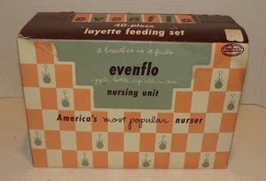 VINTAGE 1961 Evenflo 40 piece Starter Set Nurser Kit Glass Baby Bottles NOS NEW - Picture 1 of 16