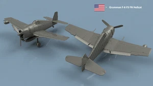 L'Arsenal Models 1/350 F6F-5FN HELLCAT UNFOLDED WINGS (5) 3D Printed Set - Picture 1 of 1