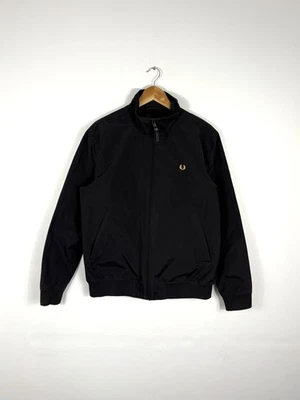 Fred Perry Black Nylon Bomber Jacket Size Medium - Image 1 of 4