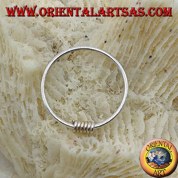 Cerchietto da naso in Argento 925‰ fila di dischi da 12 mm. - Immagine 1 di 1