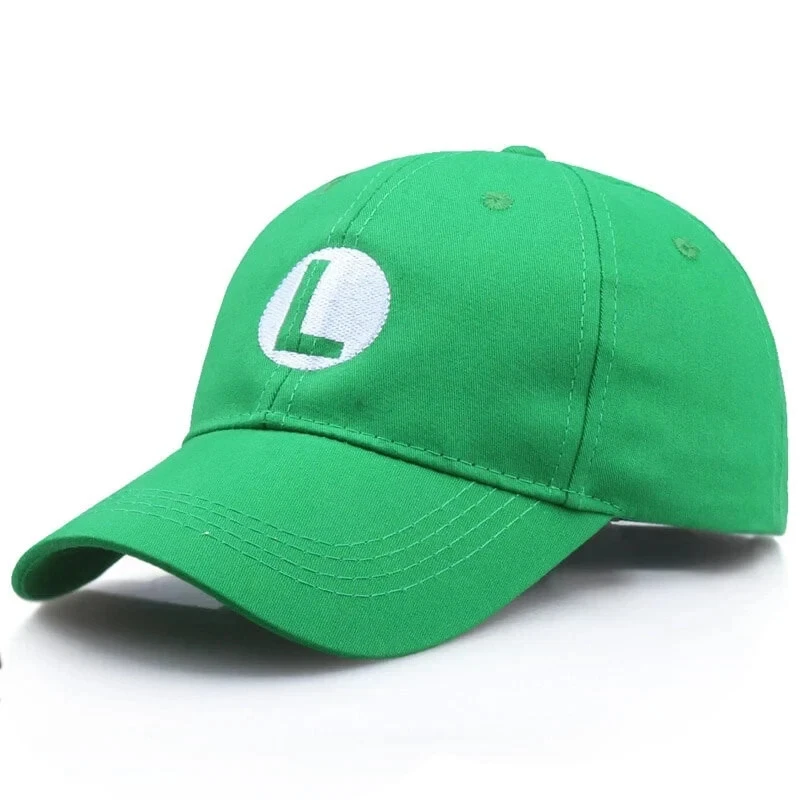 Luigi Green  Super Mario Inspired Baseball Cap Adjutsable - image 1 of 1