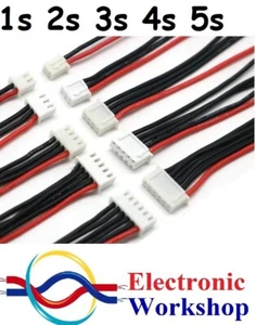 2x cables de equilibrio de batería Lipo. Batería de Airsoft RC 1s 2s 3s 4s 5s vendedor del Reino Unido - Imagen 1 de 24