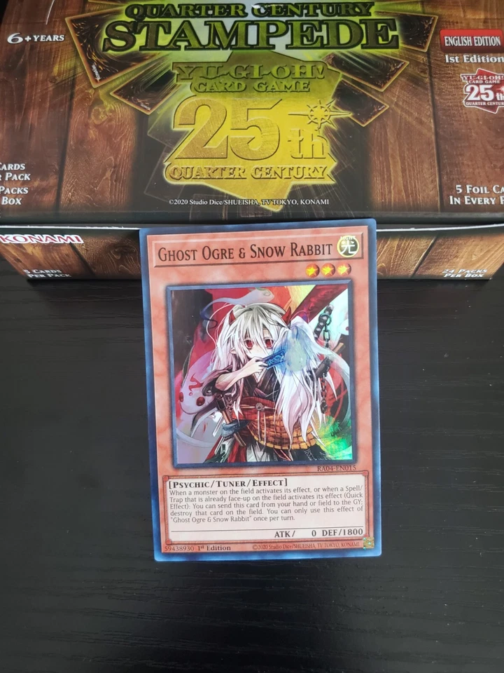 Yugioh Stampede - Ghost Ogre & Snow Rabbit - Super Rare - RA04-EN015 - Image 1 of 1