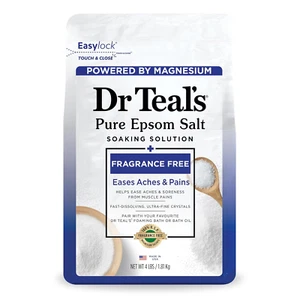 Dr Teal'S Epsom Salt Magnesium Soak, Fragrance Free, 4 Lbs - Picture 1 of 11
