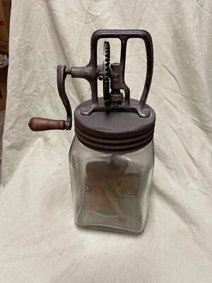 Batidora de mantequilla Dazey #20 original vintage anterior a 1922 de 2 cuartos Foto 1 de 4