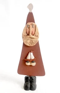 Stivali da barca con faccia in argilla per barca a vela Babbo Natale in metallo con supporto misto 11" - Foto 1 di 3