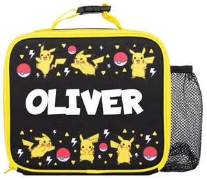 Pokemon Personalised Children’s Lunch Bag Kids School Lunch Bag for Boys Girls - Picture 1 of 15