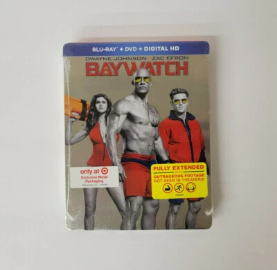 Baywatch Blu-ray DVD Steelbook Target Exclusive Brand New Sealed - Image 1 of 4