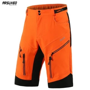 Men Cycling Shorts Loose Fit Mountain Bike Bicycle Riding Short Pants Waterproof - Picture 1 of 18