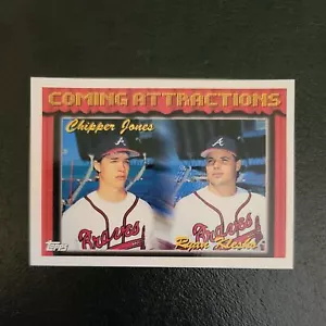 CHIPPER JONES RYAN KLESKO 1994 Topps Coming Attractions Atlanta Braves RC Rookie - Picture 1 of 2
