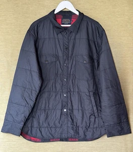 Pendleton Jacket Mens XL Extra Large Navy Blue Mod Checked Cotton Lined Coat. - Picture 1 of 9
