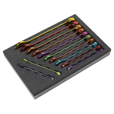 Sealey AK63267 Premier Multi-Coloured Combination Spanner Set 12pc - Image 1 of 4
