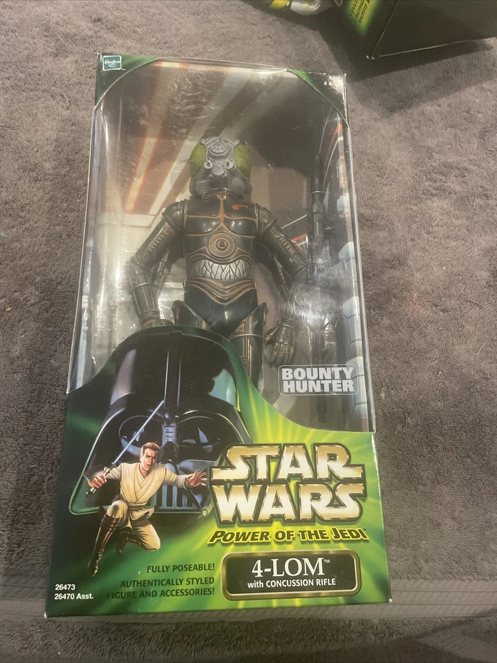 4-lom 12 Inch Action Figure Star Wars Power of The Jedi 2000 Hasbro B10