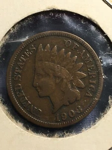 F To VF 1908-S Indian Head Cent Key Coin Better Grade LIBERTY Is Visible NICE!! - Picture 1 of 3