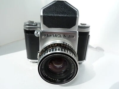 VINTAGE PENTACONSIX 6x6 F. Camera with PRISM FINDER, BIOMETAR 80/2.8 lens.READ! - Image 1 of 4