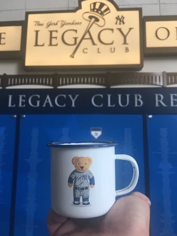 2023 New York Yankee Stadium SGA Oris Bear Mug Cup Day 7/23 NY Watch Cover