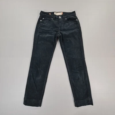 Pantalones de mezclilla para mujer Notify negros 25 pana Capri Hellebora tiro bajo elásticos Italia Foto 1 de 4