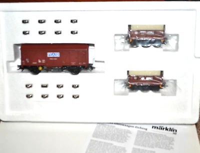 Marklin 48691 "RAG" Track Calibration 3-Car Set & Weights (MHI Item) NEW w/Box  - Image 1 of 4