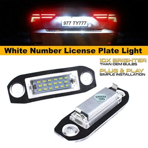 2x 18LED License Plate Number Lamp Light Fit Volvo S80/XC90/S40/XC60/S60/V70/V50 - Picture 1 of 8