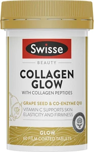 Swisse Beauty Collagen Glow, Collagen Peptides & Vitamin C, Skin Elasticity & Fi - Picture 1 of 12