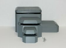 WWII Era Beach Front Bunker 3 Tiers 3D Printed Gray 1:100 1:87 1:72 1:48 