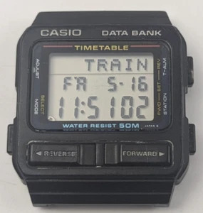Vintage Casio DBT-70W Data Bank Timetable Watch – Japan – Working! - Picture 1 of 11