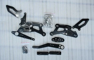 COMMANDES RECULEES REPLIABLES GSXR 1000 2017 2018 2019 2020 2021 2022 2023 NOIR - Imagen 1 de 3