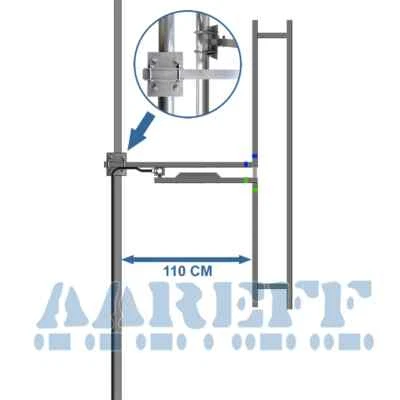 FOLDED DIPOLE ANTENNA 87.5 TO 108 MHZ, SWR   1.4 3kW DIN716 - Image 1 of 4