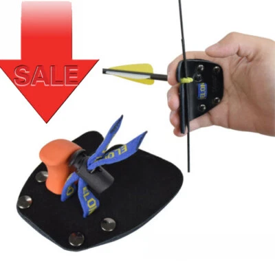 Archery Finger Tabs Guard Leather Protective Gears RecurveBow Right Handed Blue - Image 1 of 4