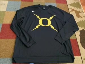 Nike Oregon Ducks Shooter L/S Shirt Black/Yellow Men’s Size: XL Used - Picture 1 of 3