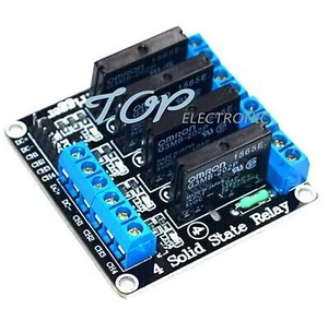 5V 4 Channel OMRON SSR G3MB-202P Solid State Relay Module with Resistive Fuse - Picture 1 of 1