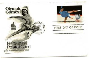 UX82 14c Olympics 1980, Ice Skating, ArtCraft, FDC - Picture 1 of 1