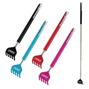 BACK SCRATCHER TELESCOPIC EXTENDABLE HANDY PORTABLE METAL CLIP NOVELTY PEN - Picture 1 of 1