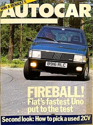 AUTOCAR MAGAZINE 31-JUL-85 - Fiat Uno Turbo ie, Citroen Visa GTi, Citroen 2CV - Image 1 of 4