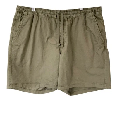 Pantalones Cortos Elásticos Vans Range Caqui Calce Relajado Para Hombres X-Grandes Mezcla de Algodón Cordón Foto 1 de 4
