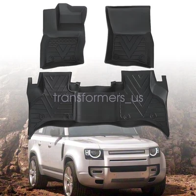 Alfombrillas forros TPE para todo tipo de clima para Land Rover Defender 110 130 2020-2025 4 puertas Foto 1 de 4