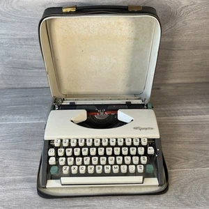 Olympia Schreibmaschine SF Deluxe tragbar mit Tragetasche getestet funktioniert - Bild 1 von 7