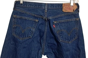 Jeans Levis 501 para hombre 36x36 (33x32) botón oscuro mosca original vintage años 2000 - Imagen 1 de 11