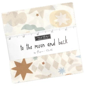 To the Moon & Back Charm Pack by Paper + Cloth for Moda Fabrics - Picture 1 of 3