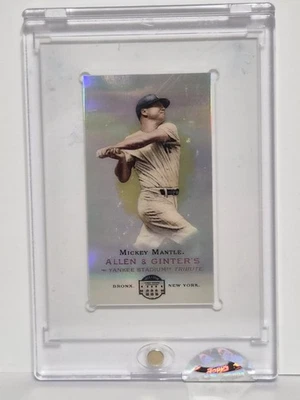 Mickey Mantle 2008 eTopps Allen & Ginter Yankee Stadium Tribute #1154/1499 MLB - Image 1 of 4