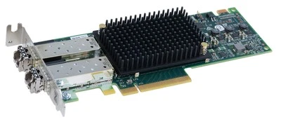 Emulex Dell LPe31002 2x HBA 16Gb/s SFP+ 0RXNT1 RXNT1 2x 16GbE MM Low - Bild 1 von 3