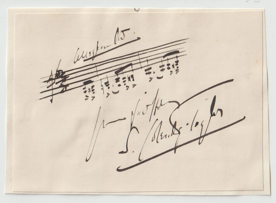 Samuel Coleridge-Taylor Signed Musical Quotation - English Classical Composer Foto 1 de 1