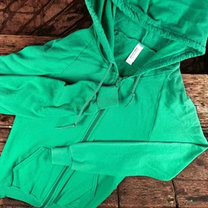American Apparel Hoodie Damen XS California Fleece Full Zip Grün Baumwolle - Bild 1 von 8