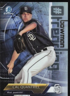 2018 Bowman Chrome Bowman Hashtag Trending ##-CQ Cal Quantrill Trending - Image 1 of 2
