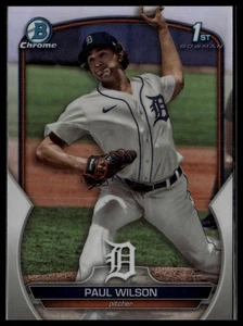 2023 Bowman Draft Paul Wilson rifrattore cromato Detroit Tigers #BDC-186 - Foto 1 di 2